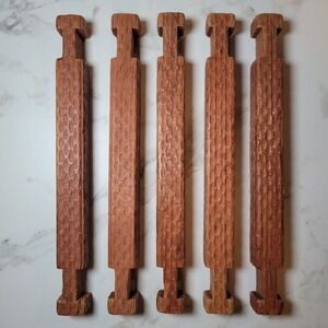 Halsam American Square Hammered 7.5 Inch Replacement Logs Set Wooden Pieces